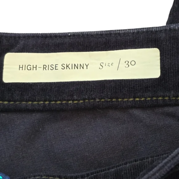 pilcro Corduroy Utility Pants Trousers, Black Patchwork Style, Casual Everyday - Picture 8 of 13